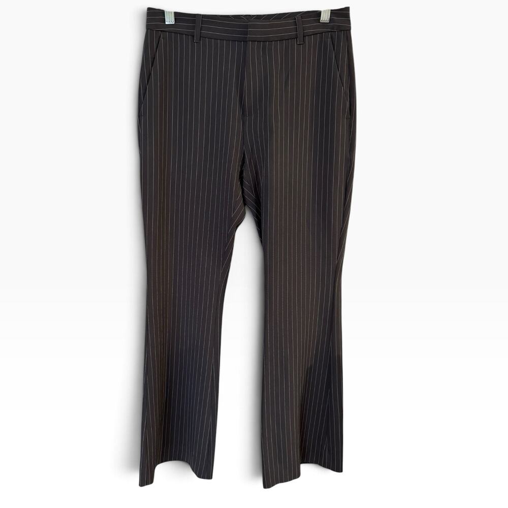 Banana Republic Sculpted Stretch Trouser Pants Women’s Size 2P Gray Pinstripe